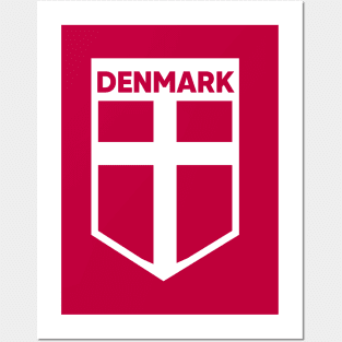 Denmark Flag Emblem Posters and Art